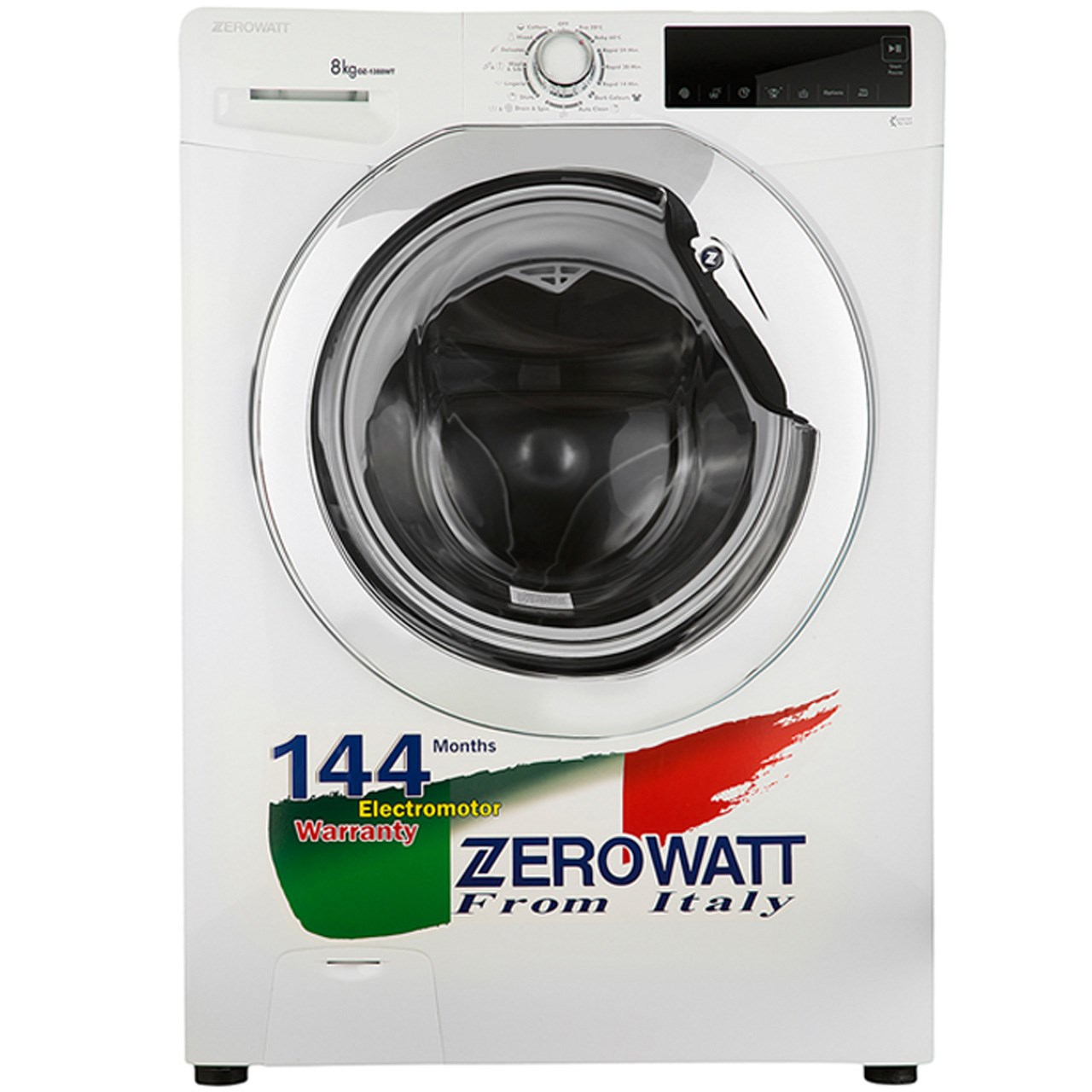 ماشین لباسشویی زیرووات مدل oz1380 ظرفیت 8 کیلوگرم