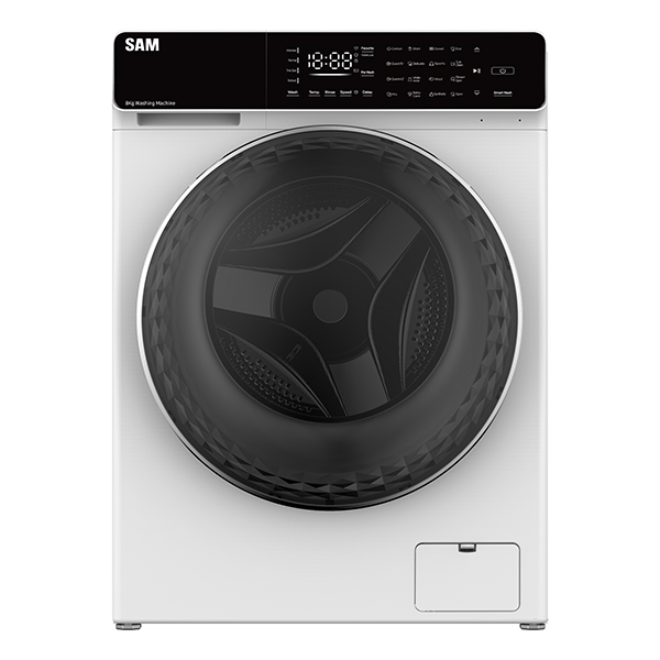 ماشین لباسشویی سام مدل dd p1483_w ظرفیت 9 کیلوگرم