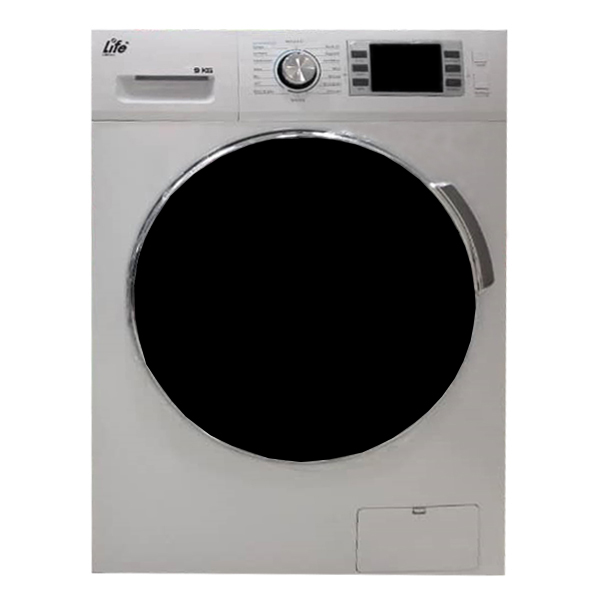 ماشین لباسشویی لایف مدل li 9014w ظرفیت 9 کیلوگرم