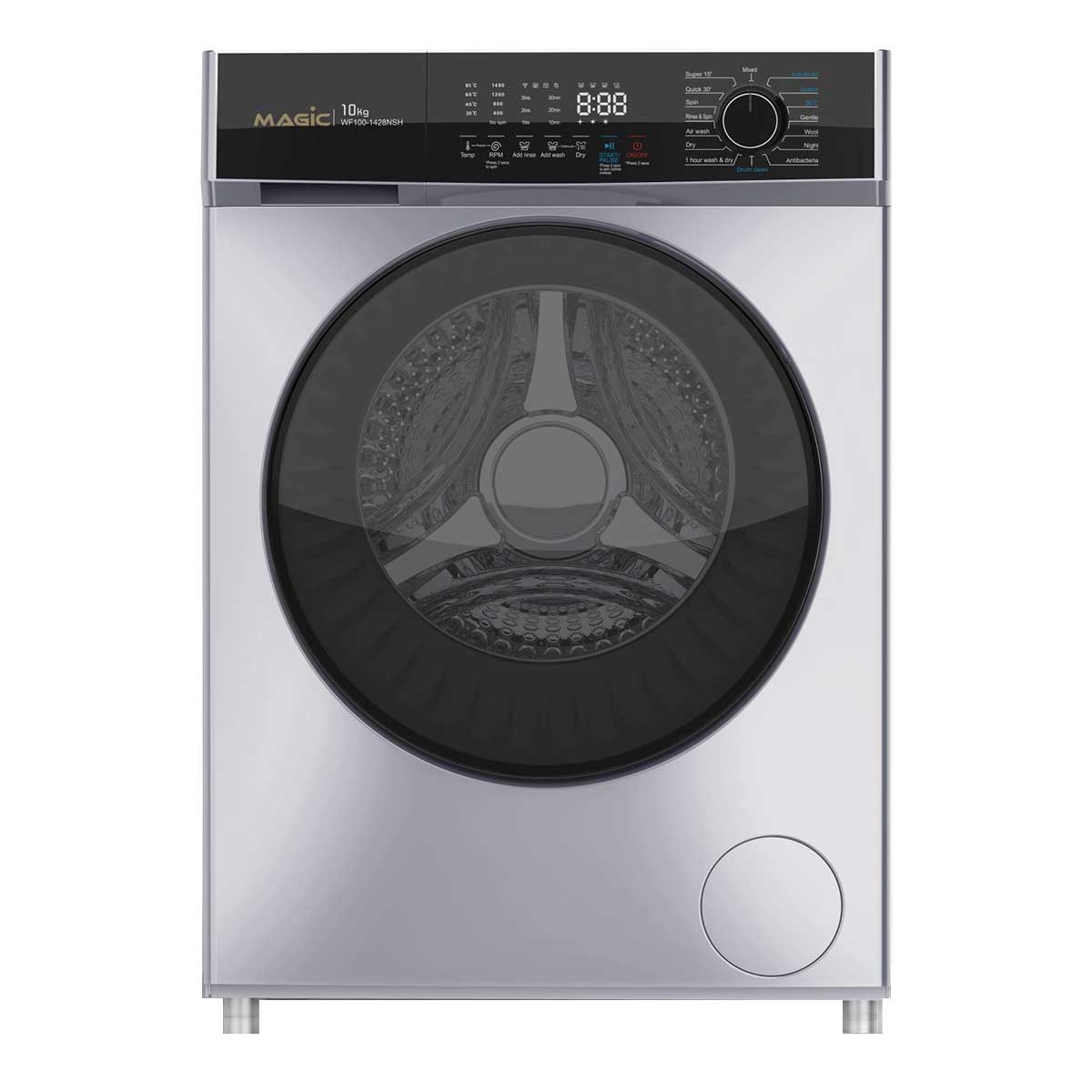ماشین لباسشویی مجیک مدل wf1001428nsh ظرفیت 10 کیلوگرم