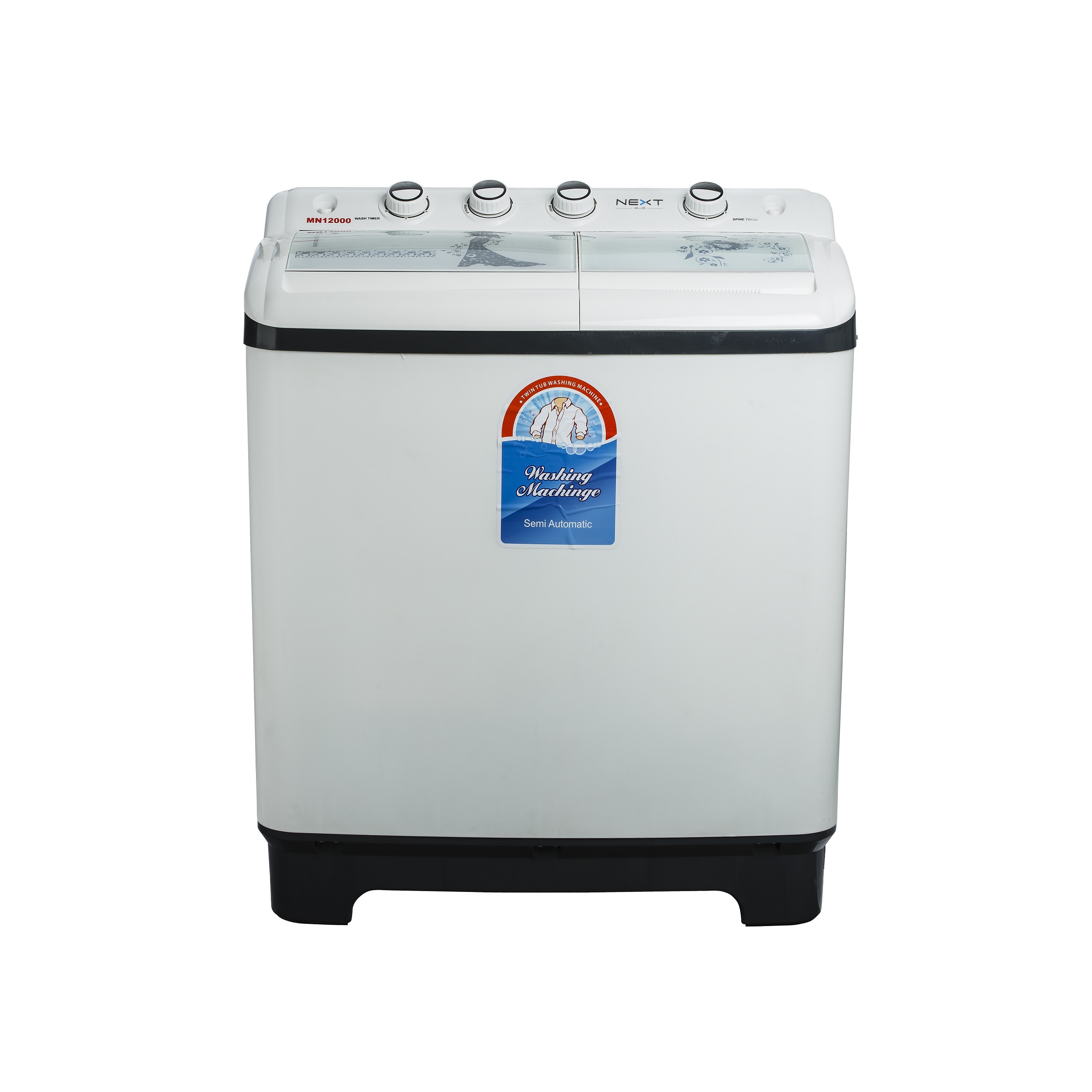 ماشین لباسشویی نکست پلاس مدل mn12000 گنجایش 12 کیلوگرم