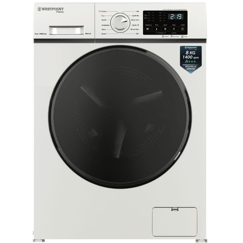ماشین لباسشویی وست پوینت مدل wms 81424.e ظرفیت ۸ کیلوگرم