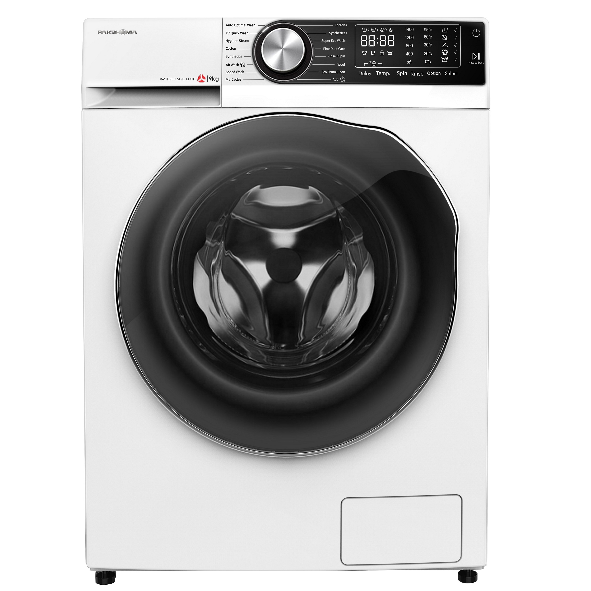 ماشین لباسشویی پاکشوما مدل tfb 95401wt ظرفیت 9 کیلوگرم