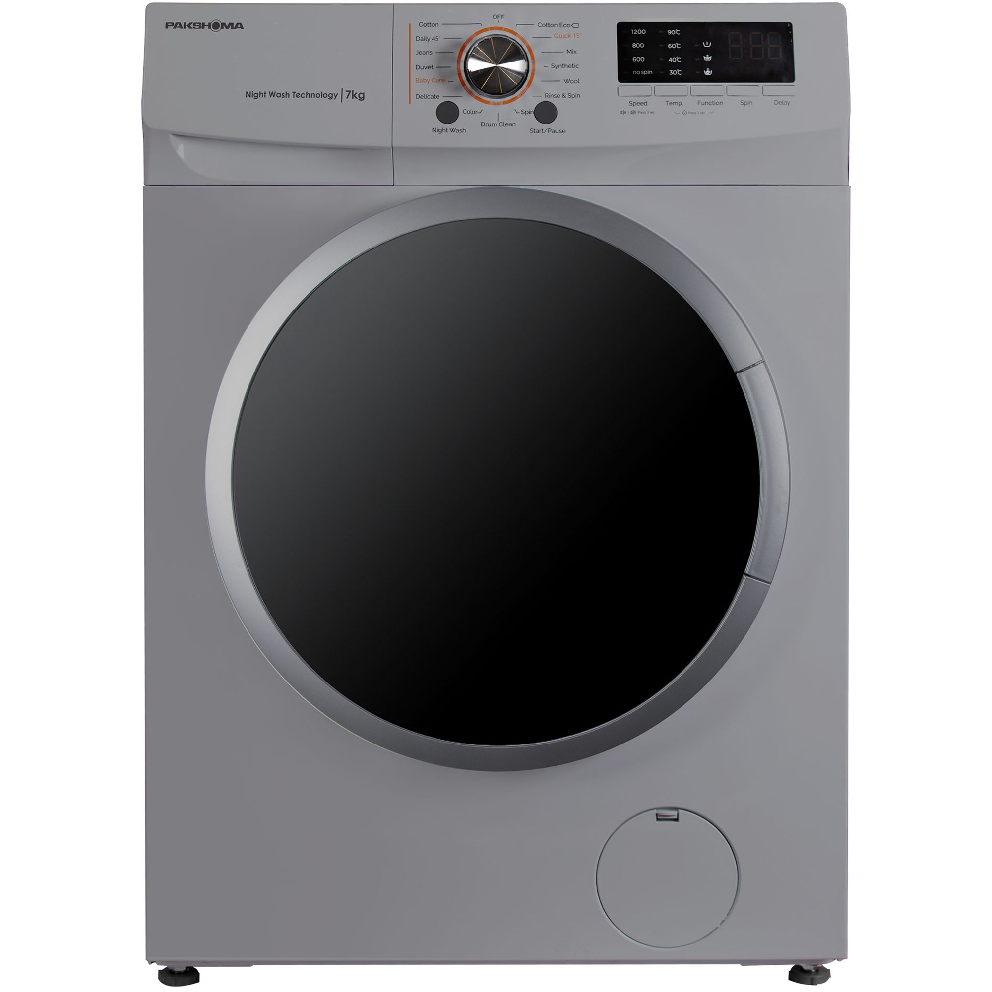 ماشین لباسشویی پاکشوما مدل tfu 73200 st ظرفیت 7 کیلوگرم