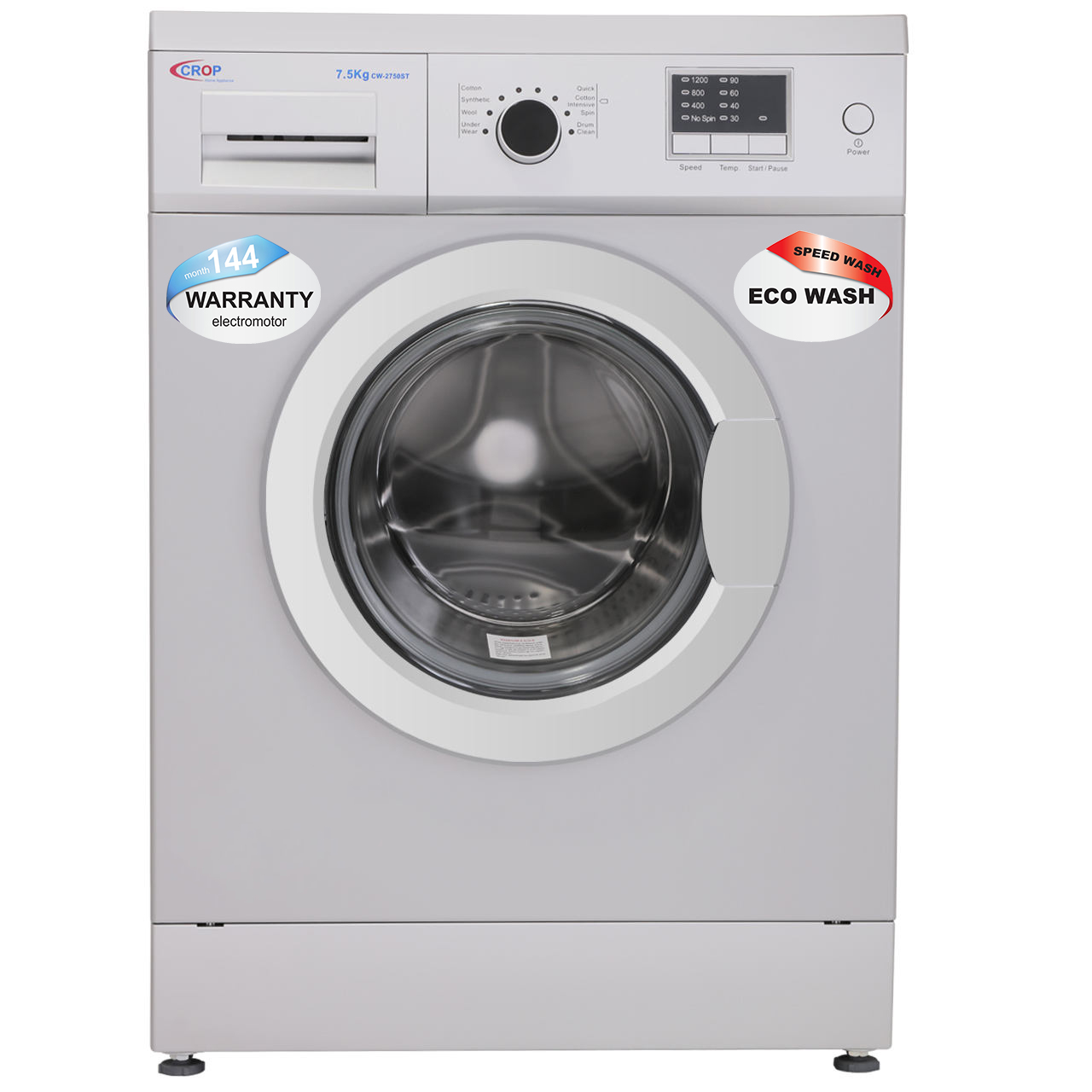 ماشین لباسشویی کروپ مدل cw 2704 ظرفیت 7.5 کیلوگرم