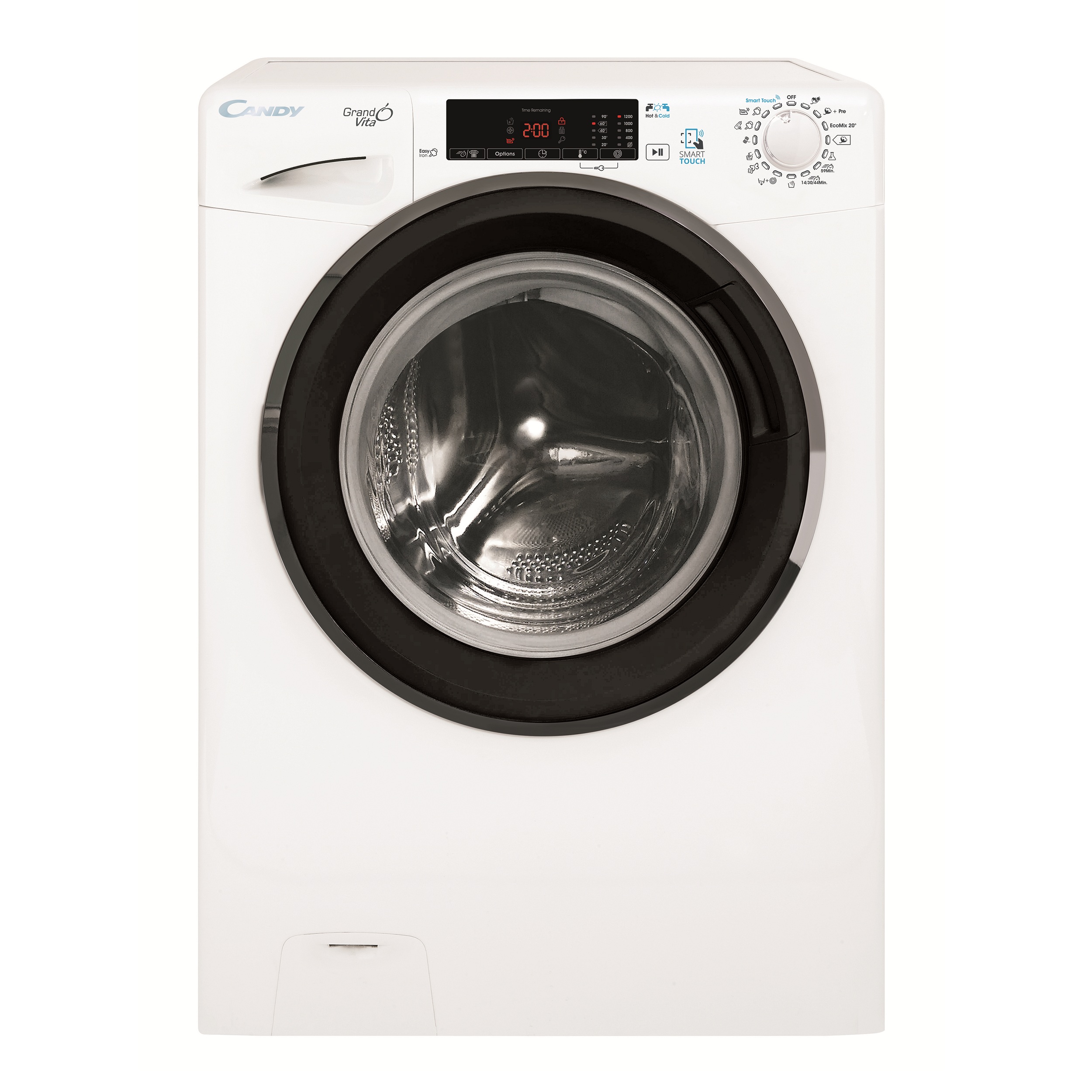 ماشین لباسشویی کندی مدل gvs 128tc3 ظرفیت 8 کیلوگرم