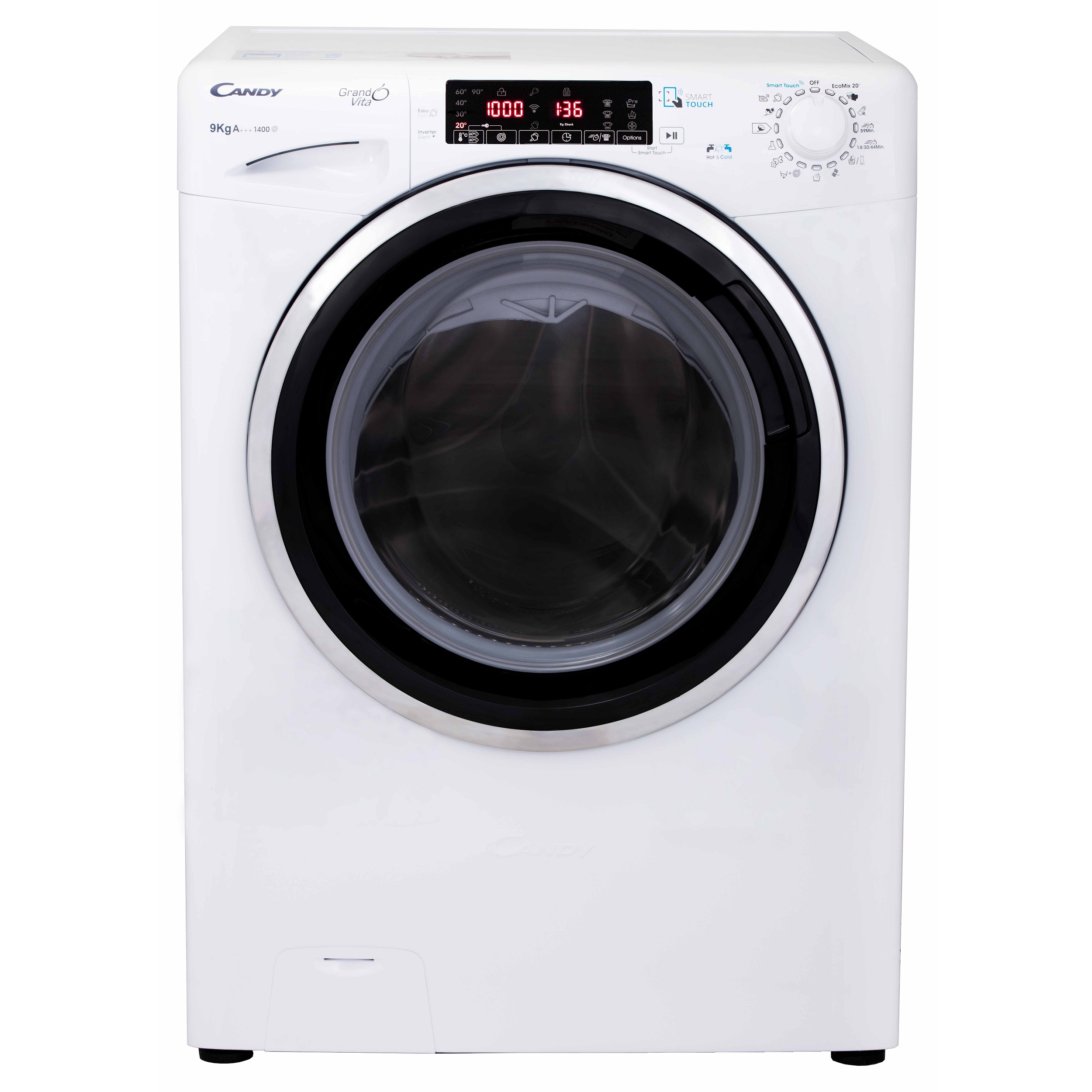 ماشین لباسشویی کندی مدل gvs 1439th ظرفیت 9 کیلوگرم