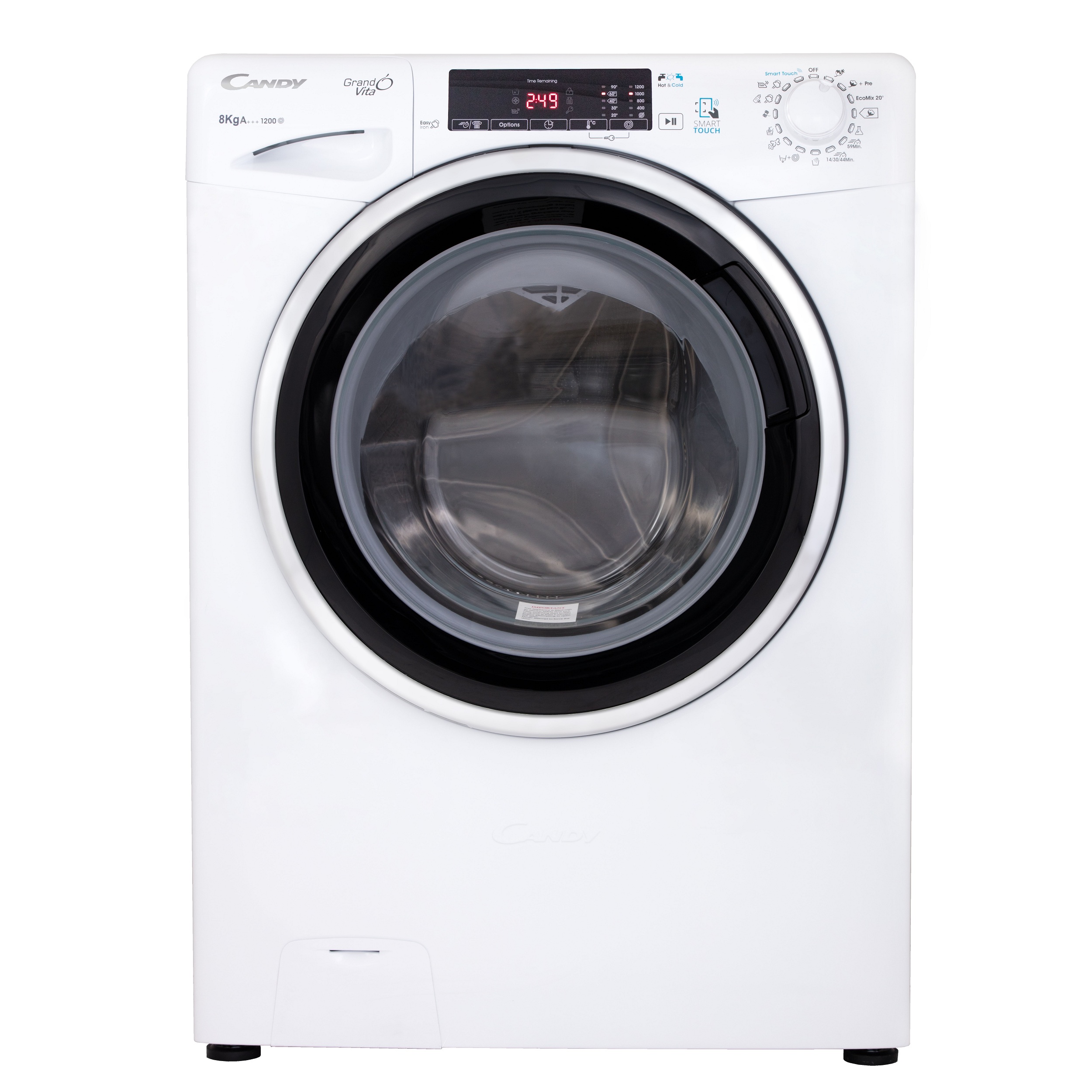 ماشین لباسشویی کندی مدل gvs 228tc3 ظرفیت 8 کیلوگرم