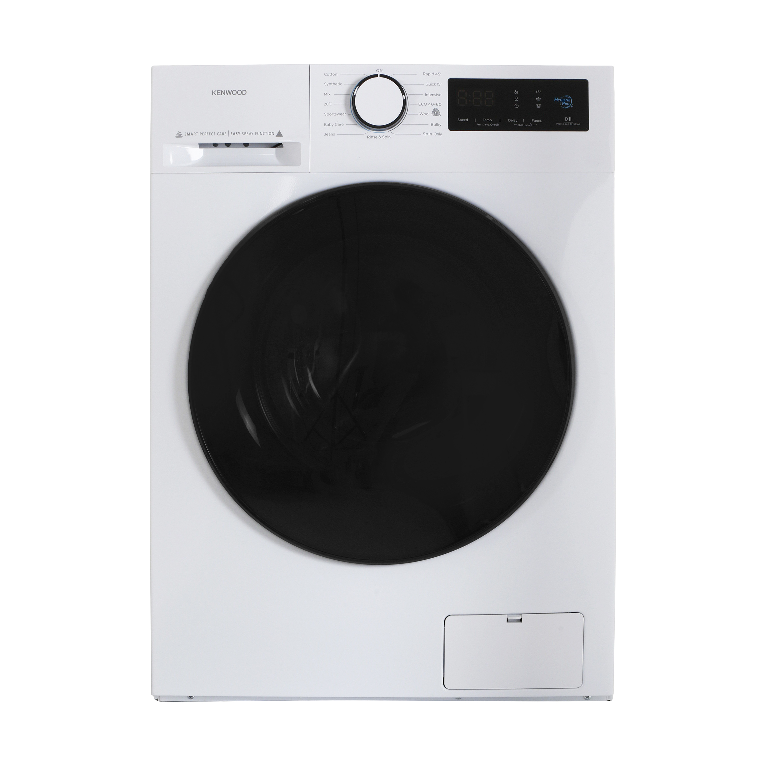 ماشین لباسشویی کنوود مدل kw 8260 w ظرفیت 8 کیلوگرم