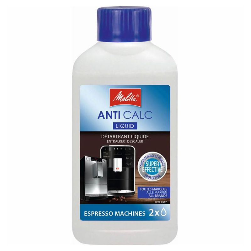 مایع تمیز کننده دستگاه قهوه ساز ملیتا مدل anticalc liquid حجم 250 میلی لیتر