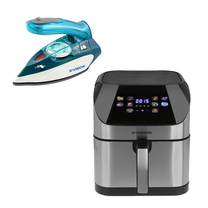 هواپز 8 لیتر ایکس ویژن مدل af6085 به همراه اتو مسافرتی 1000 وات ایکس ویژن مدل sw 602