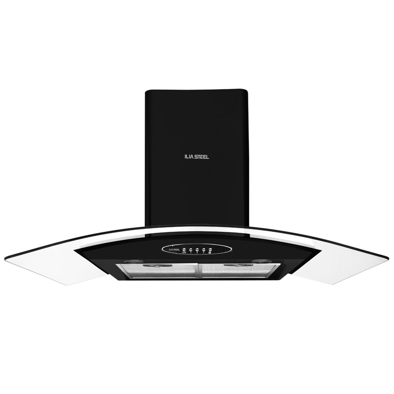 هود شومینه ای ایلیا استیل مدل pardis h101 سایز 90