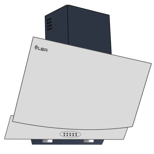 هود مورب السا استیل مدل h 305 سایز 90