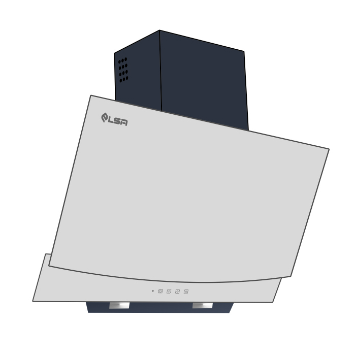 هود مورب السا استیل مدل h 405 سایز 90
