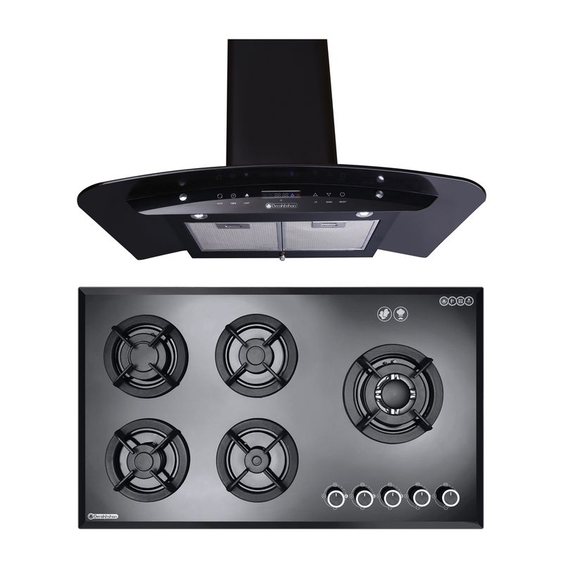هود و اجاق گاز صفحه ای درخشان مدل ترافی g602
