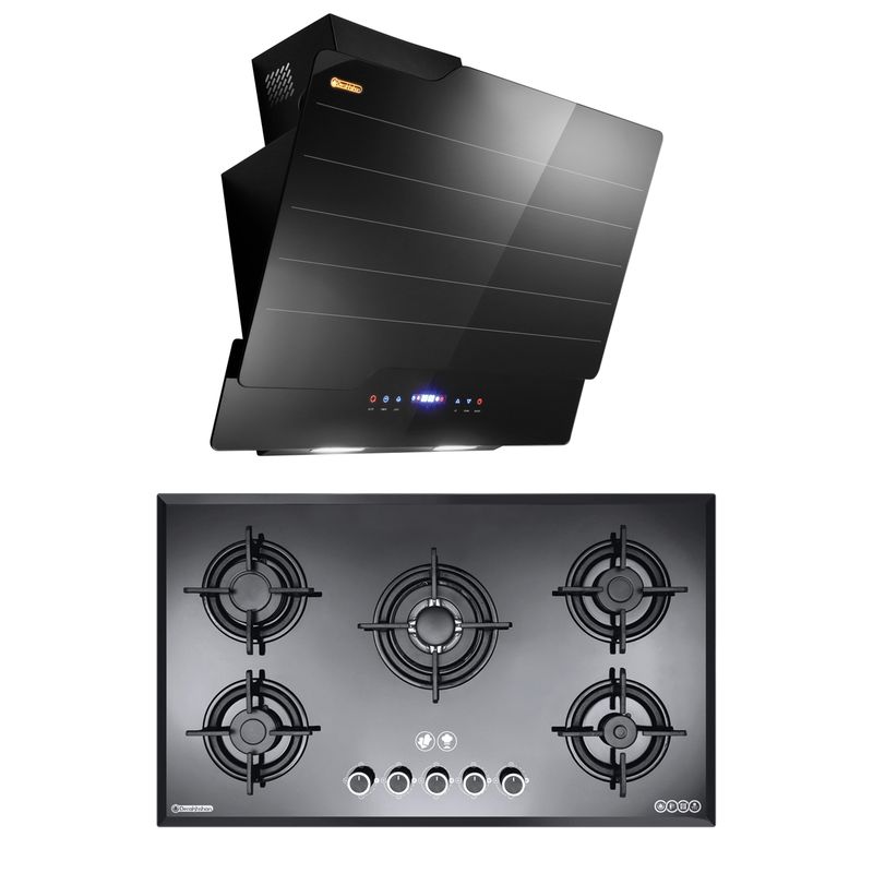 هود و اجاق گاز صفحه ای درخشان مدل نوت g605