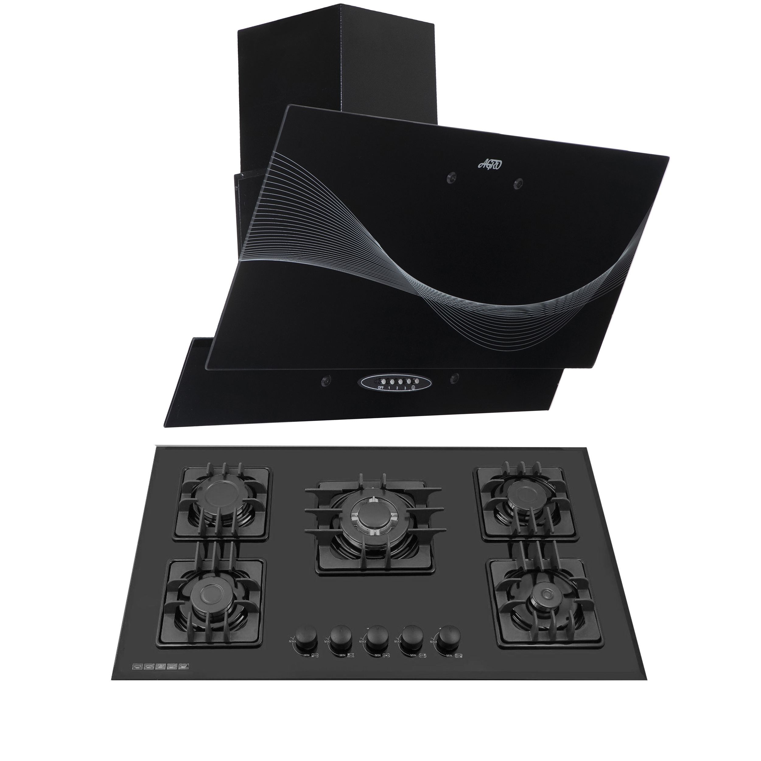 هود و اجاق گاز صفحه ای مدل set 23505