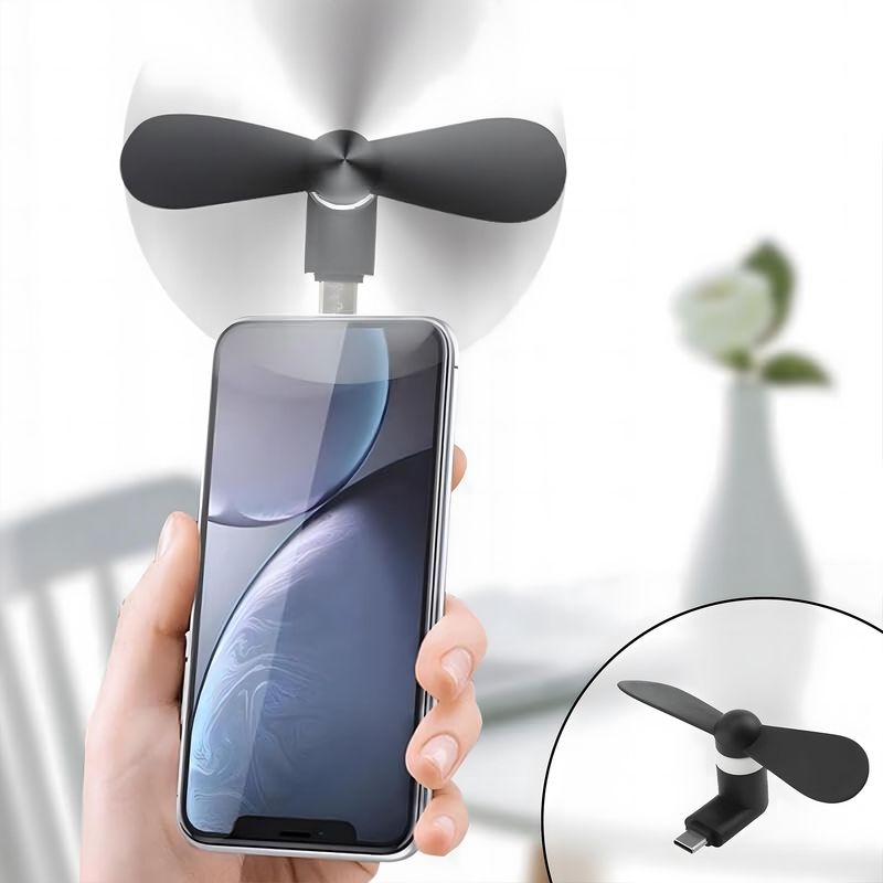 پنکه usb c مدل fn01 به همراه مبدل usb c