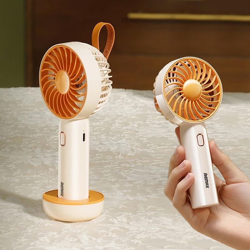 پنکه دستی ریمکس مدل sf05 ظرفیت 1200 میلی آمپر ساعت