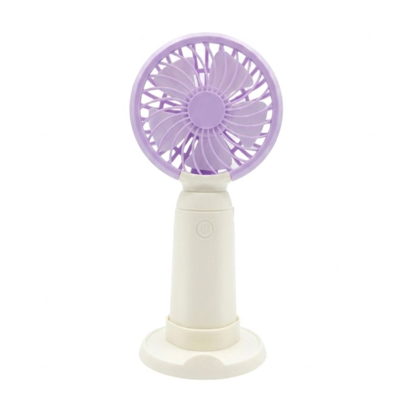 پنکه دستی مدل mini fan باتری خور استند دار پاستلی