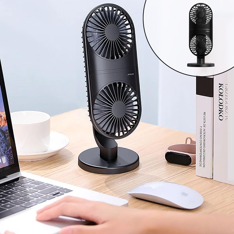 پنکه رومیزی جوی روم مدل vertical double engine fan