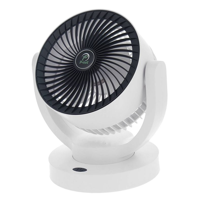 پنکه رومیزی شارژی پی نت مدل p703 ظرفیت 2400 میلی‌آمپر ساعت