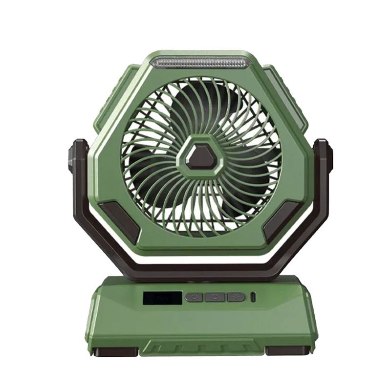 پنکه رومیزی مدل outdoor fan led ظرفیت ۲۴۰۰ میلی آمپر ساعت