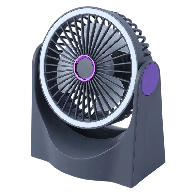 پنکه شارژی multi fan مدل رینگ لایت دار ظرفیت 1800 میلی آمپر ساعت