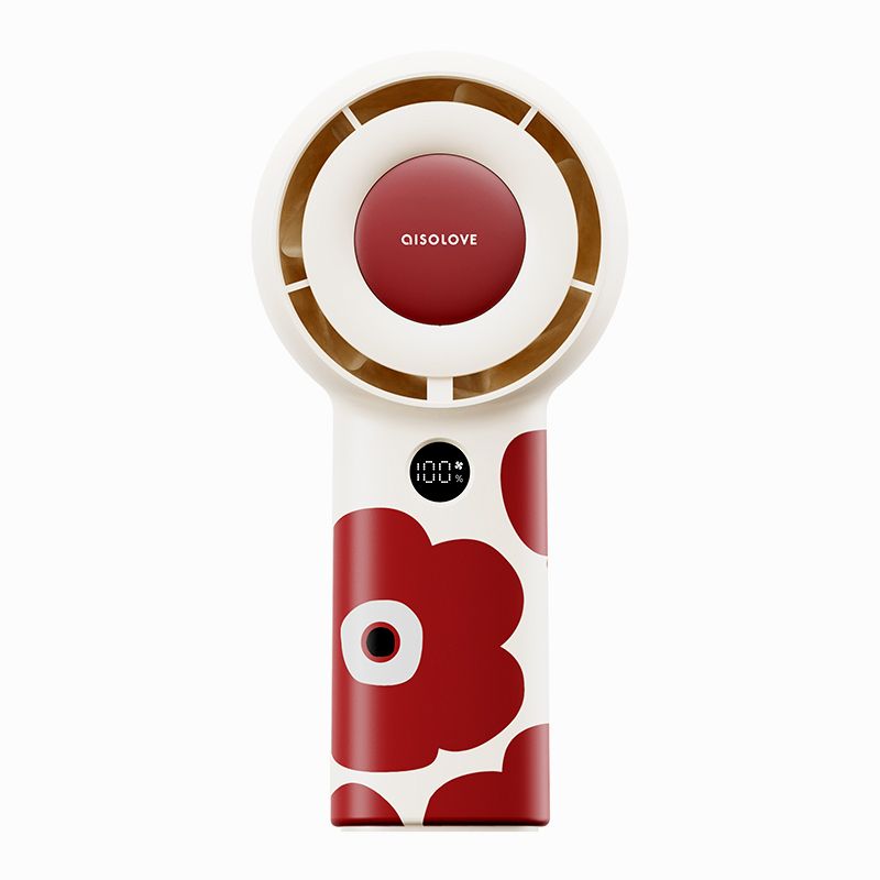 پنکه شارژی ای آی سو لاو مدل f16 red flower