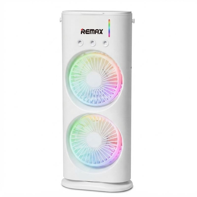 پنکه شارژی ریمکس مدل dual spray fan