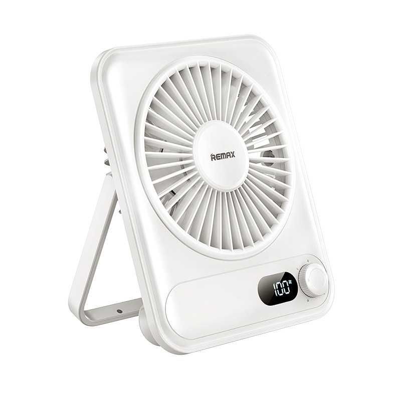 پنکه شارژی ریمکس مدل f03 ظرفیت 1200 میلی آمپر ساعت