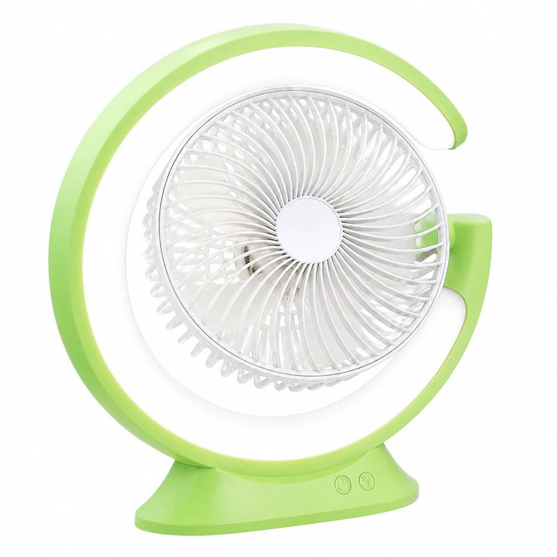 پنکه شارژی شروین مدل shervin table light fan ظرفیت 4000 میلی آمپرساعت