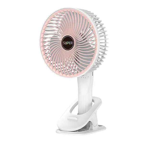 پنکه شارژی مدل circulation clamp fan 2000 ظرفیت 1200 میلی آمپر ساعت