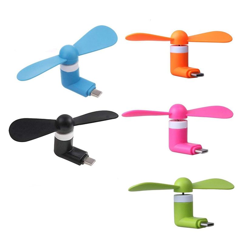 پنکه همراه مدل type c کد2358 بسته ی 5 عددی