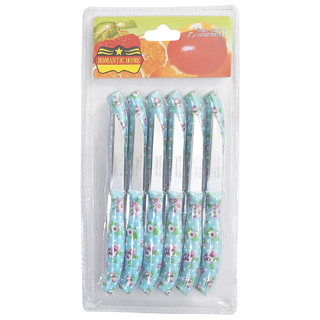 چاقو میوه خوری رمانتیک هوم کد a7 بسته 12 عددی