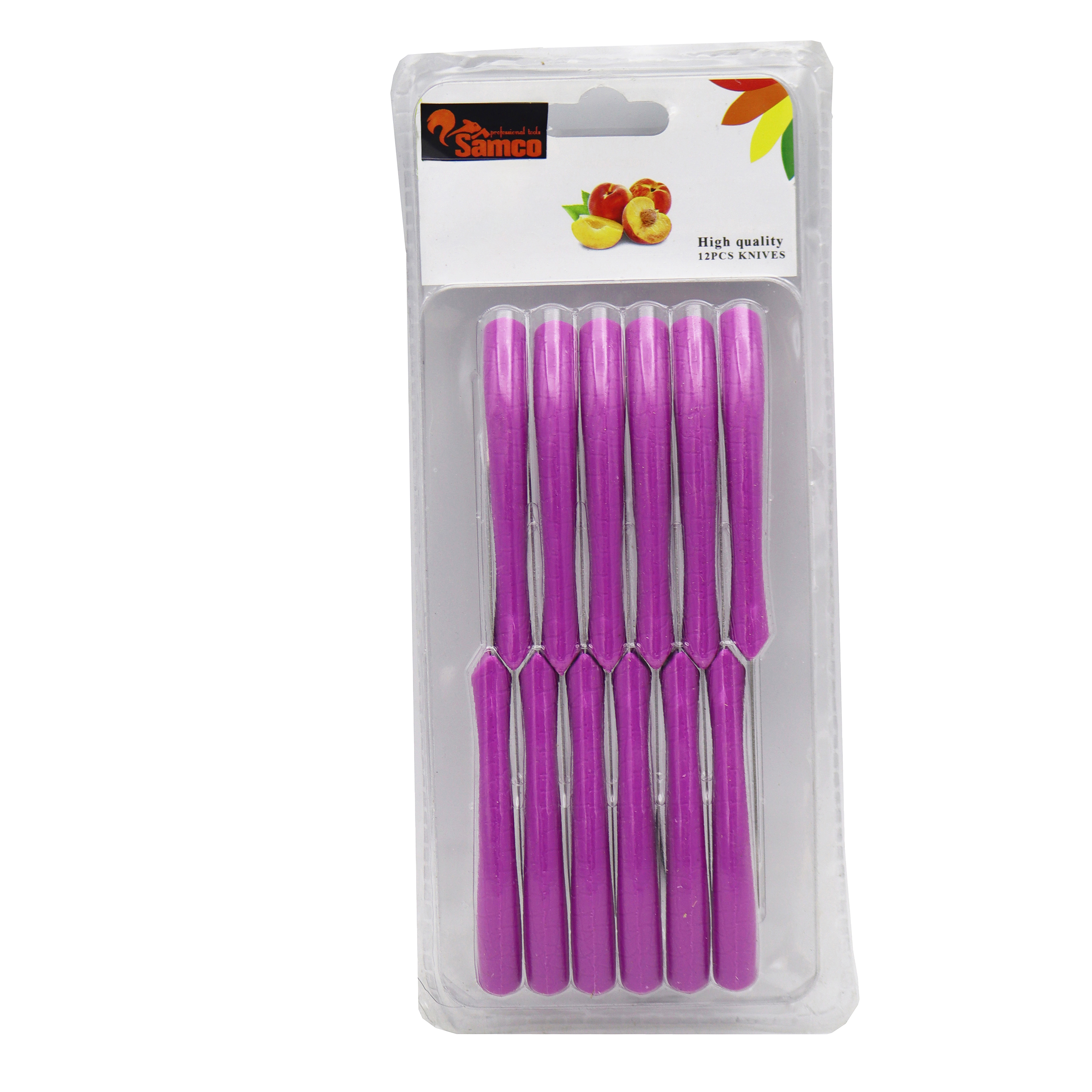 چاقو میوه خوری سامکو مدل ypd bf 012 بسته 12 عددی