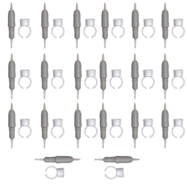 کارتریج میکرونیدلینگ مدل flat needle 3 به همراه تشتک تتو مجموعه 20 عددی