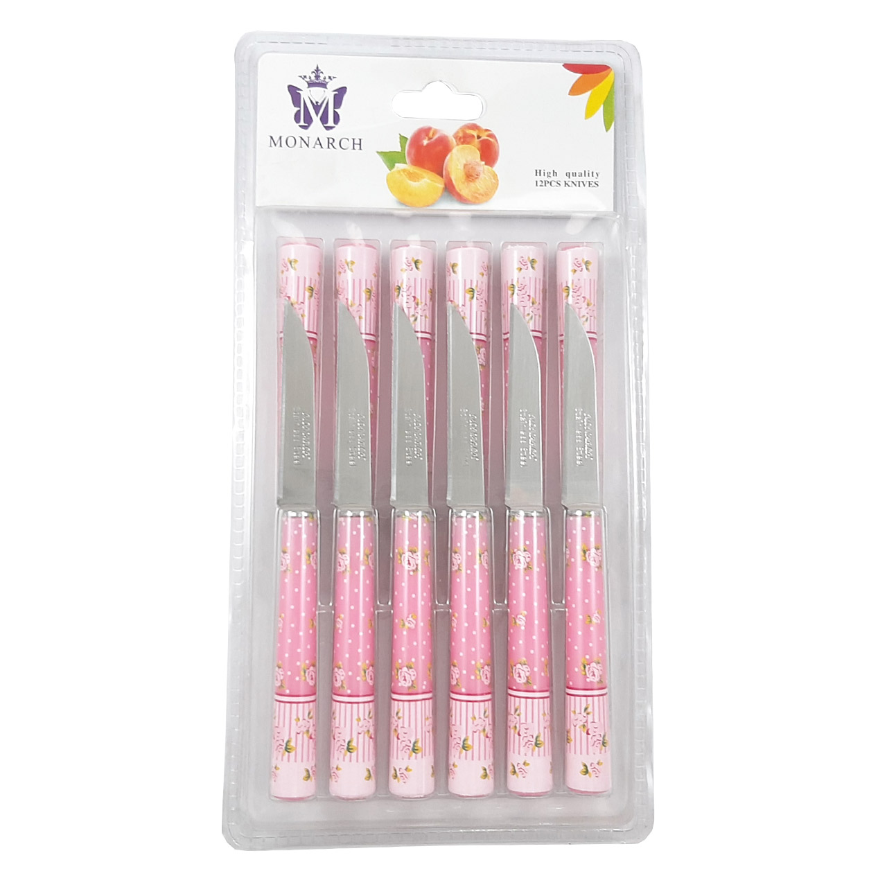کارد میوه خوری مونارچ کد m22 بسته 12 عددی